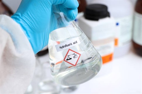 Hydrofluoric acid (HF) is available here in various grades and concentrations, catering to different industrial and laboratory applications